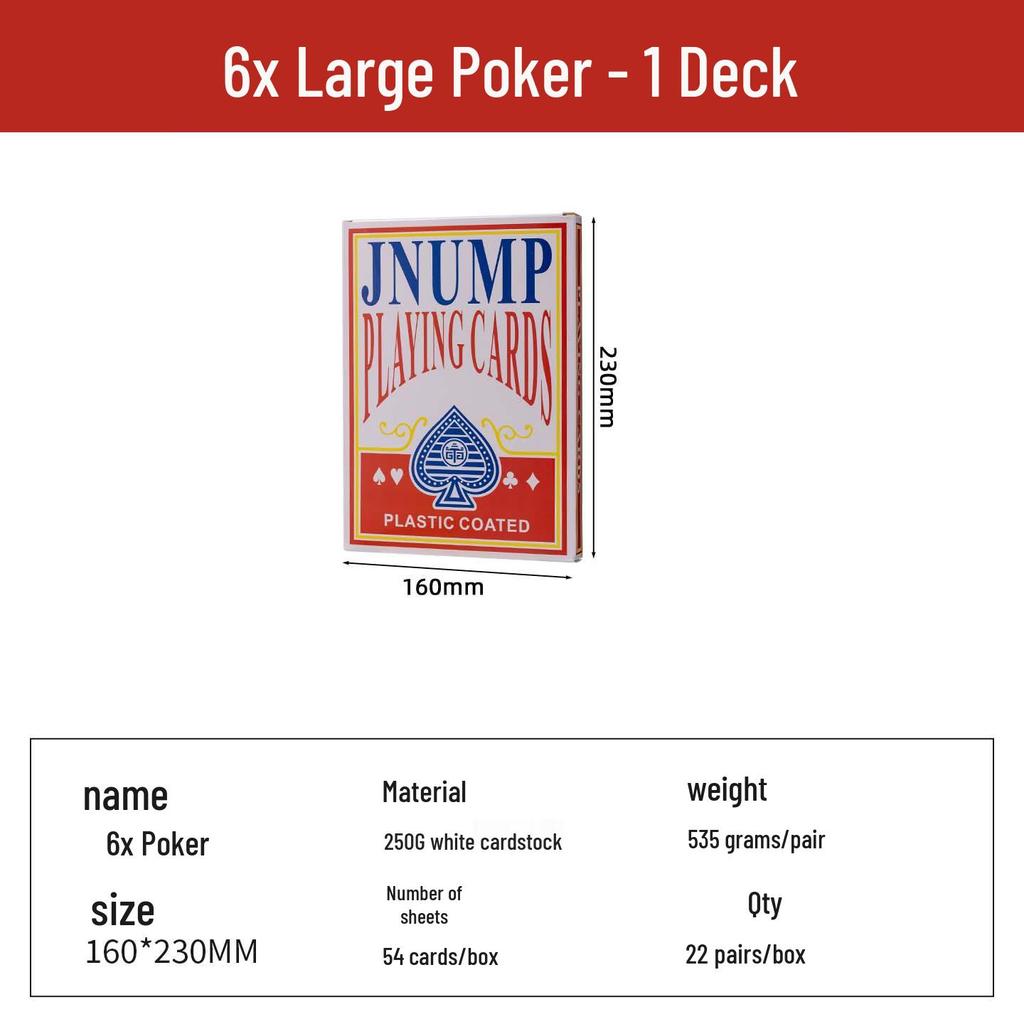 Extra Thick Double Size Playing Cards - Funny Show-Off Edition for Weddings & Special Events