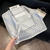 New versatile fashion silk small square scarf professional scarf silk scarf spring and summer matching scarf temperament simple silk scarf