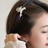 Women's Floral Pearl Hair Clip Accessory