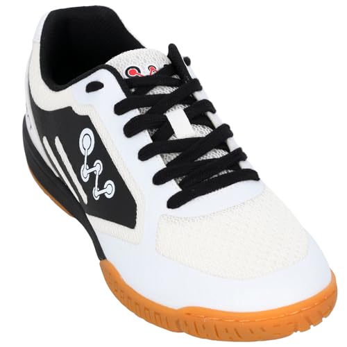 The World Connect TWC SGL Cool Table Tennis Shoes, Black, Size 24.0