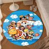 Classic Pirates Skull Crossbones Round Mat, Anti-slip Circle Carpet Chair Rug For livingroom,Bedroom, Doormat Home Decor Gift Christmas Gifts