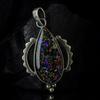 Natural Opal Pendant 925 Sterling Silver 35 ct Multicolor Pear Jewelry October Birthday Birthstone