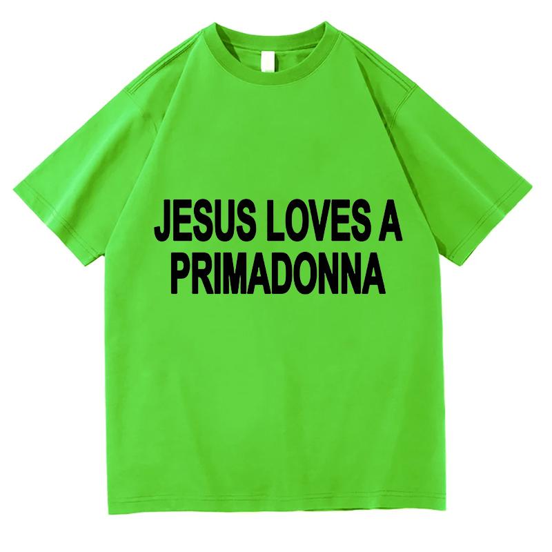 

Nessa Barrett Jesus Loves A Primadonna Singer Printing Tshirts Printed Unisex Tee Oneck Summer Loose WomenUnisex Merch Tshirts 4XL
