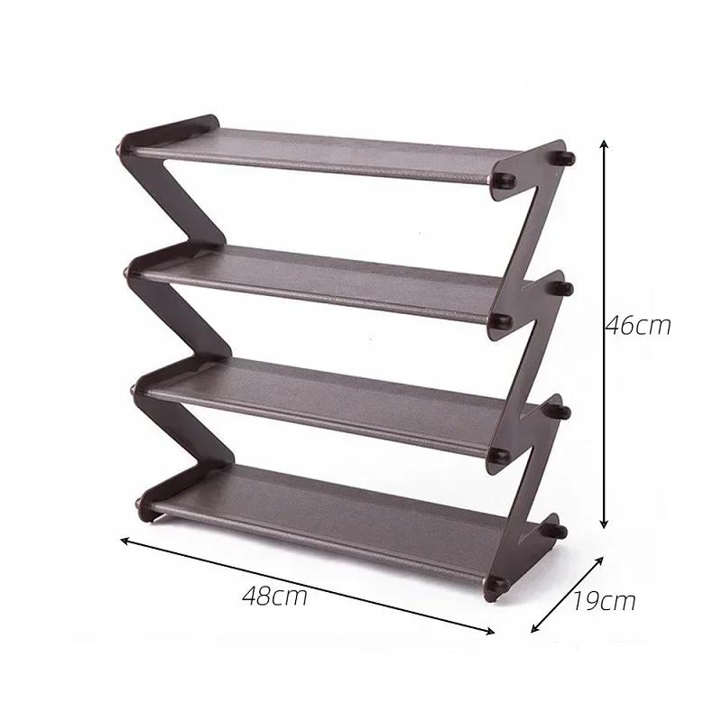 1/2 PCS Stainless Steel Combination Shoe Rack Multifunctional Home Storage Rack Multi-layer Shoe Storage Rack