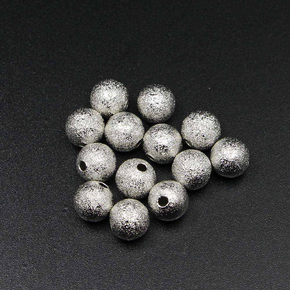

4-12mm 4 Color Round Copper Spacer Beads Frosted Ball End Seed Bead For DIY Necklace Bracelet Jewelry Findings Making 4mm X 100Pcs