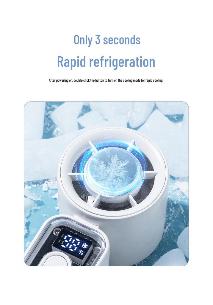 2026 Handheld Mini Cooling Fan: 100-Speed High-Power Portable Turbine for Outdoor Use.