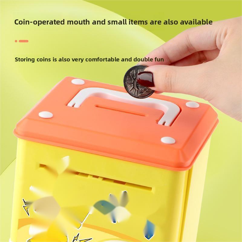 Pusculițe inteligente de desene animate - ID prin amprentă / Recunoaștere facială / Glisare card - Economii distractive și sigure pentru toate vârstele