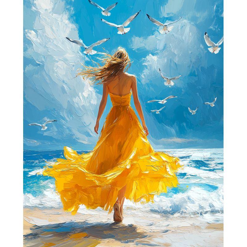 GATYZTORY Picture By Number Girl Kits Home Decor Painting By Numbers Figure Drawing On Canvas HandPainted Art DIY Gift