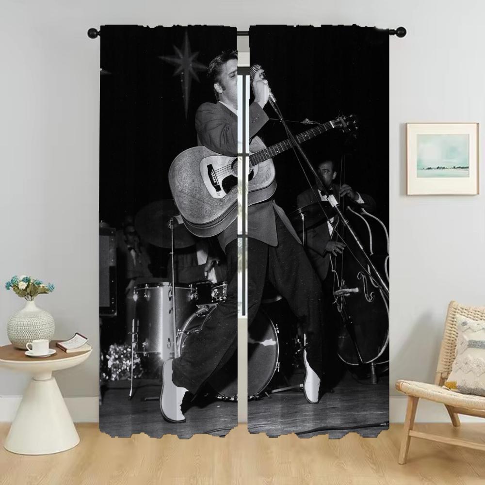 Elvies Partition Window Curtain Room Panel Curtains Bedroom Shades Halloween Decoration Home Interior Living Made Of Polyester Washable Decor Ready