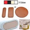 High Quality Oval Round Bottom for Knitted Bag Leather Bag Accessories Handmade Bottom with Holes Diy Crochet Bag Bottom