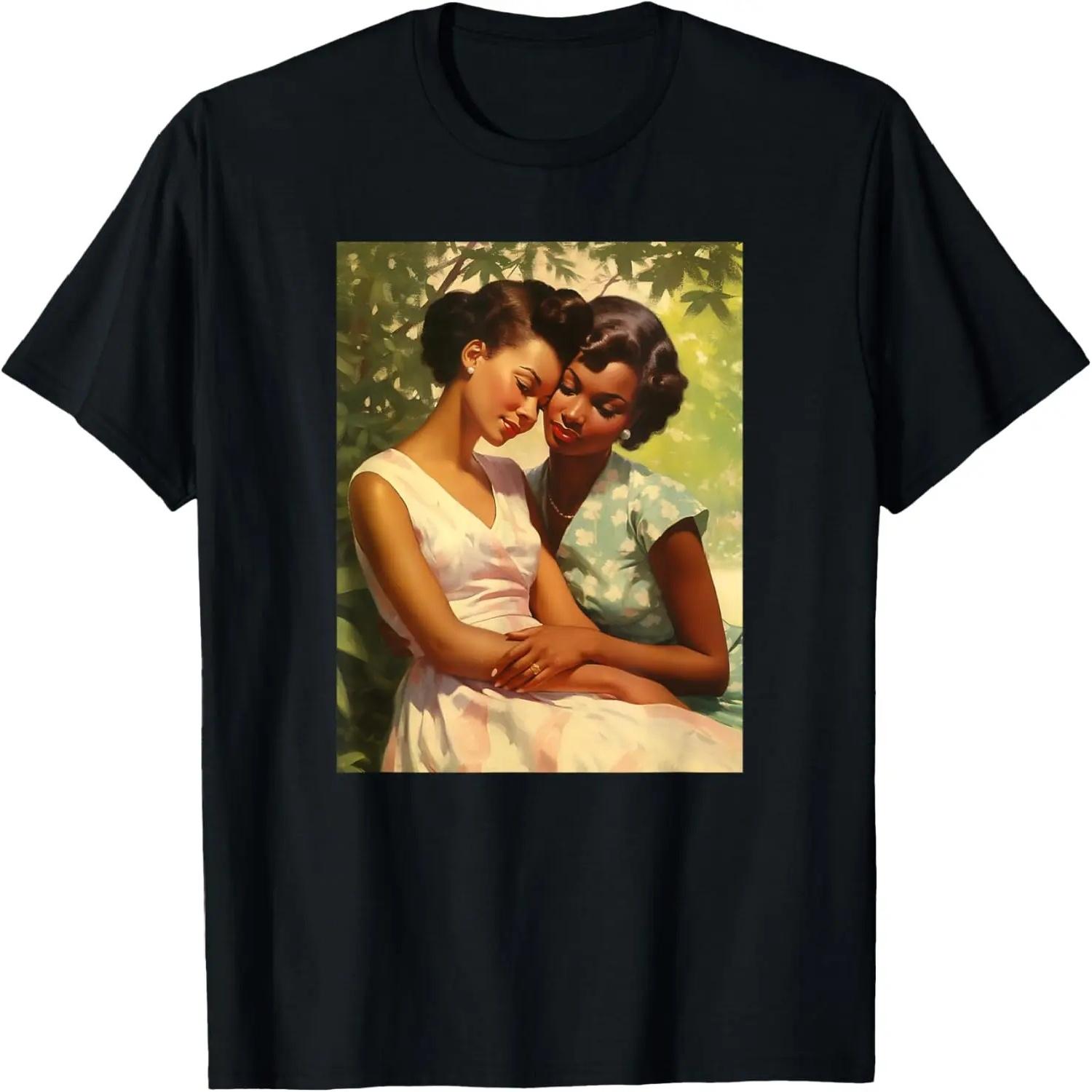 

Subtle Lesbian Cute 50s Vintage Femme Sapphic Gay WLW Pride T-Shirt,100% cotton XXXXXL різнокольоровий
