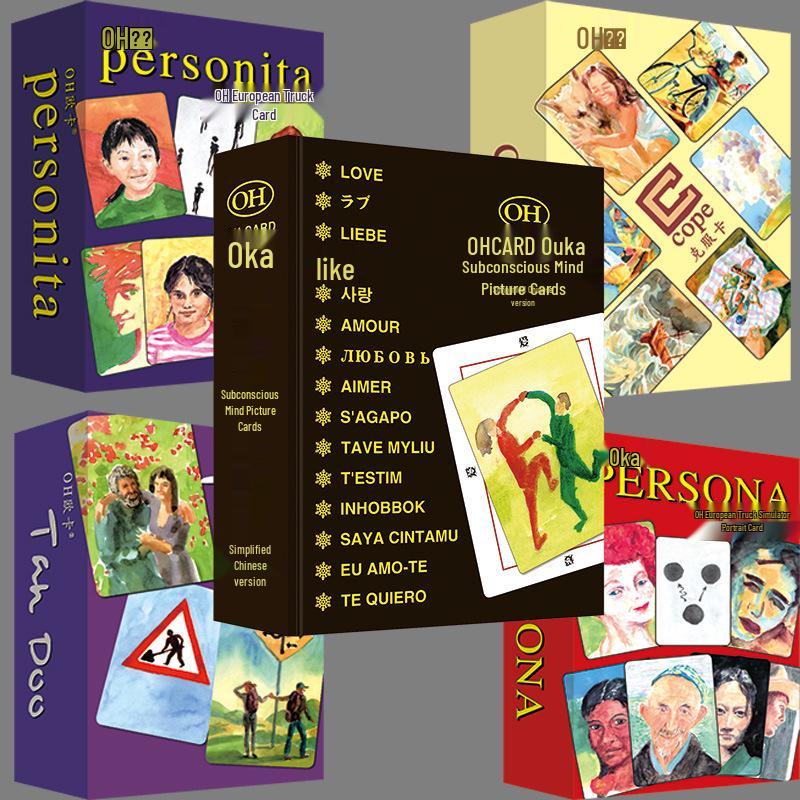 Unterbewusste Karte-Oh! Kartenlehre Kurs: Geistheilungs- & Projektionsspiel mit 14-teiligem Buchset