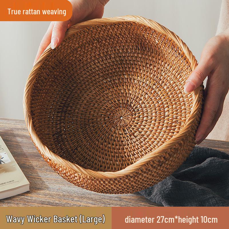 Rattan- und Bambus-Multifunktions-Aufbewahrungs- und Picknickkorb-Kollektion