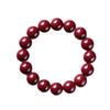 Genuine Natural Cinnabar Wanshan Bracelet - High Content Red & Purple Design for Men/Women