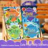 Cross-Border Kids' DIY Reusable Sticker Book: Early Education, Enlightenment, and Educational Toys