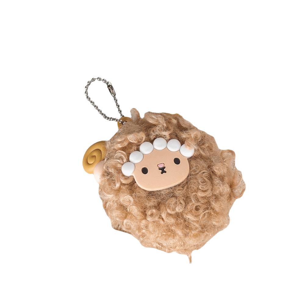 Mascot Lamb Miniature Plush Sheep Doll Soft Goat Year Pendant Fluffy Sheep Keychain Car Interior