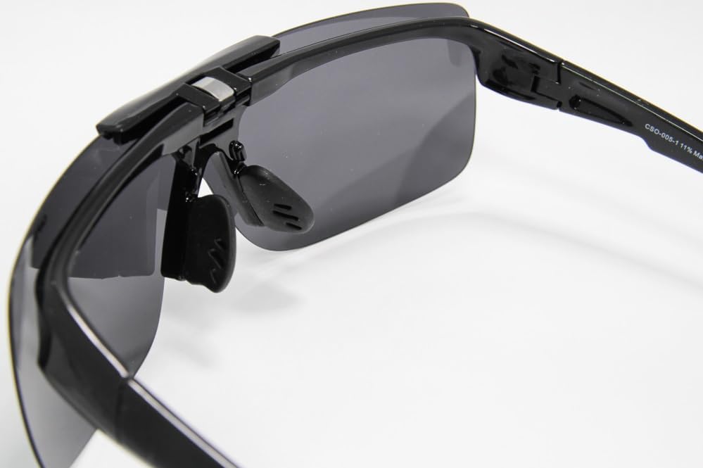 Polarized Sunglasses for UV Over Sports Overglasses [Captain Stag] Men's Sunglasses, Driving, Protection, Flip-Up Rimless, Glasses, Lightweight,