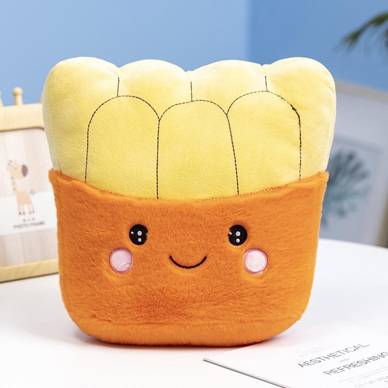

Creative burger doll milk tea cup orange juice toy French fries large home throw pillow milk tea shop western restaurant decoration medium about 30cm