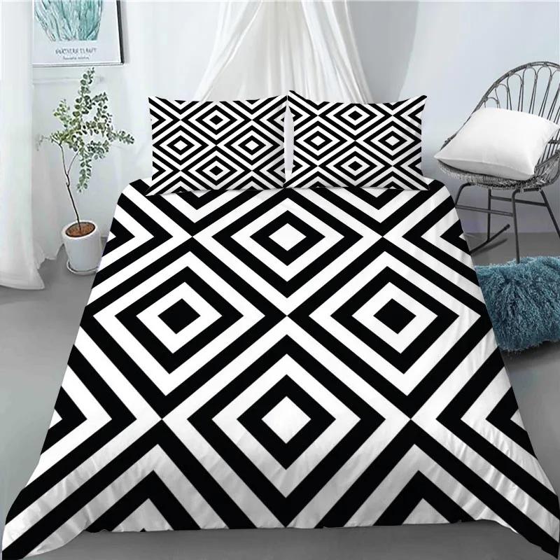 

Одеяло 3D в скандинавском стиле, черно-белая клетка, милые животные, размер King Size, полиэстер, S, для декора домашней спальни Comforter (quilt)-EU Single(135*200cm)3pcs