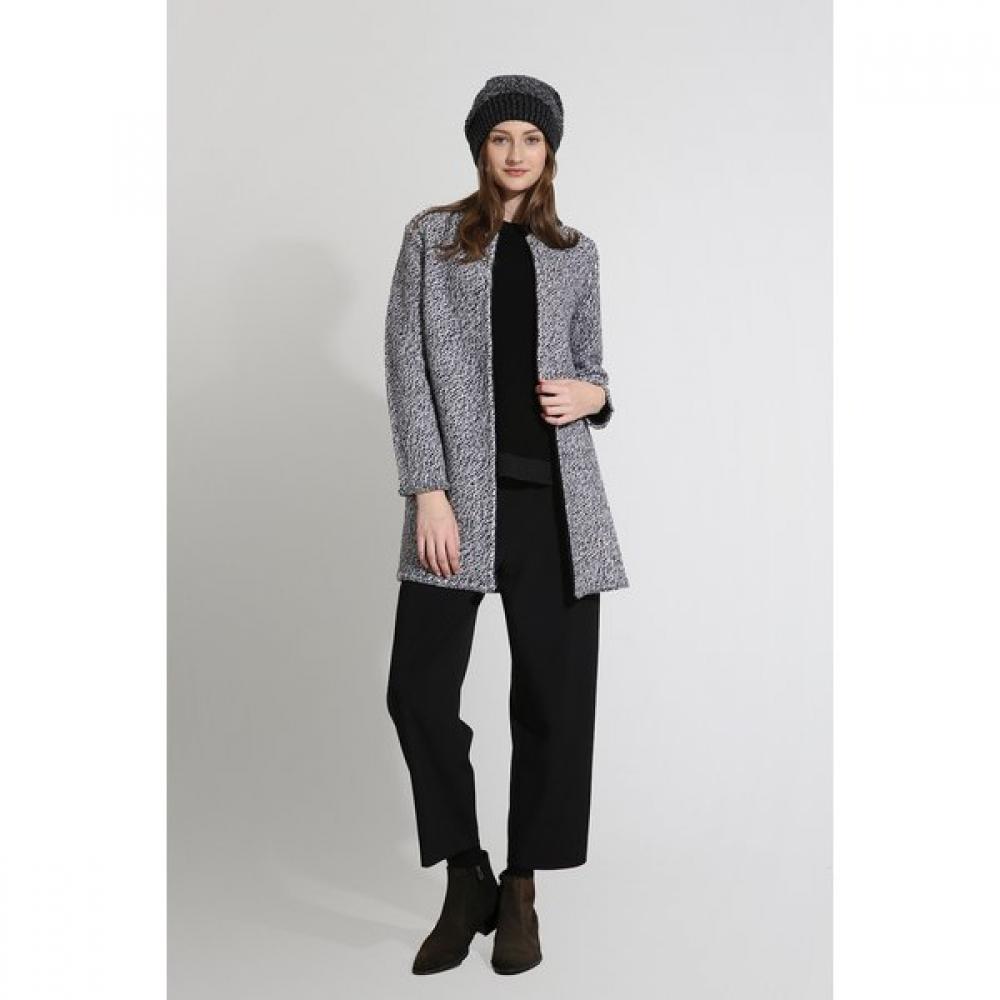 Hurina Cashmere Fine Wool Knit Coat Botero M (90)