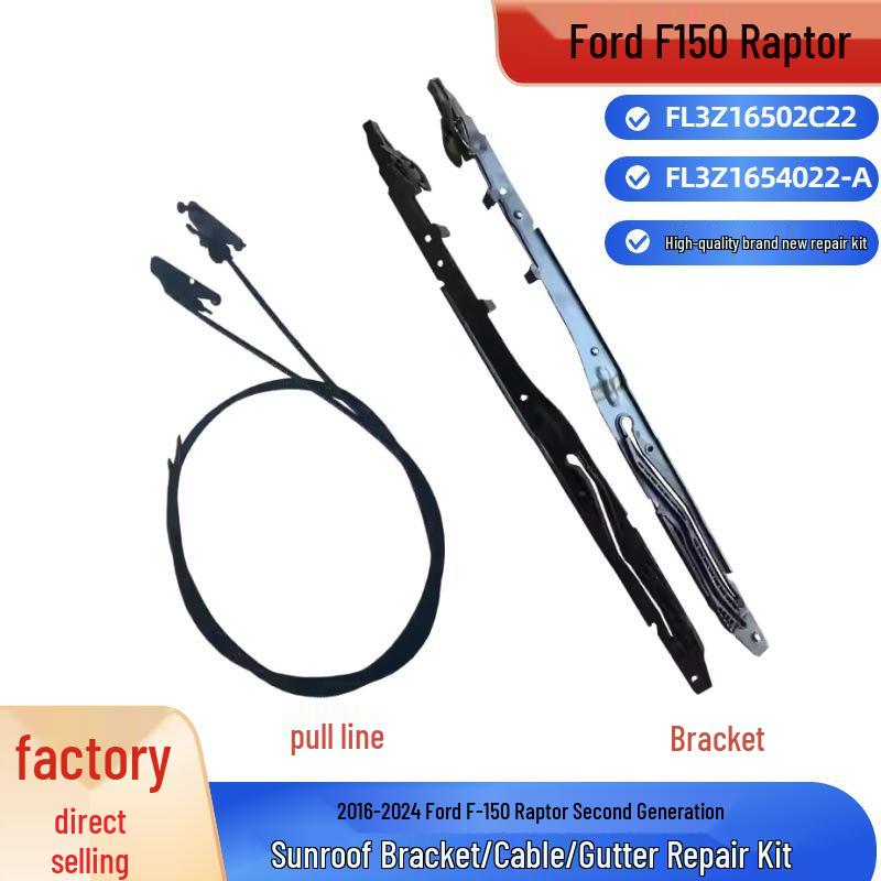 Ford Raptor F150 Комплект для ремонта желоба спойлера люка (FL3Z1654022/FL3Z16502C22) Cable + Bracket