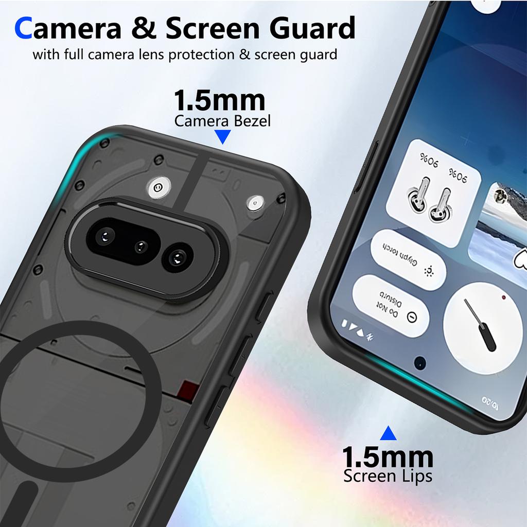 Armor Matný Průhledný Magnetický Bezdrátové Nabíjení Nárazuvzdorný Kryt Pro Nothing Phone 3 3a 2a Pro 2a Plus CMF Phone 2 Pro 1 Magsafe Kryt