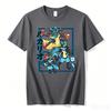 Pokmon Riolu Evolution Printed Pure Cotton Tshirt For Unisex And Unisex Springsummer New Collection Fashion Short Sleeved Shirt