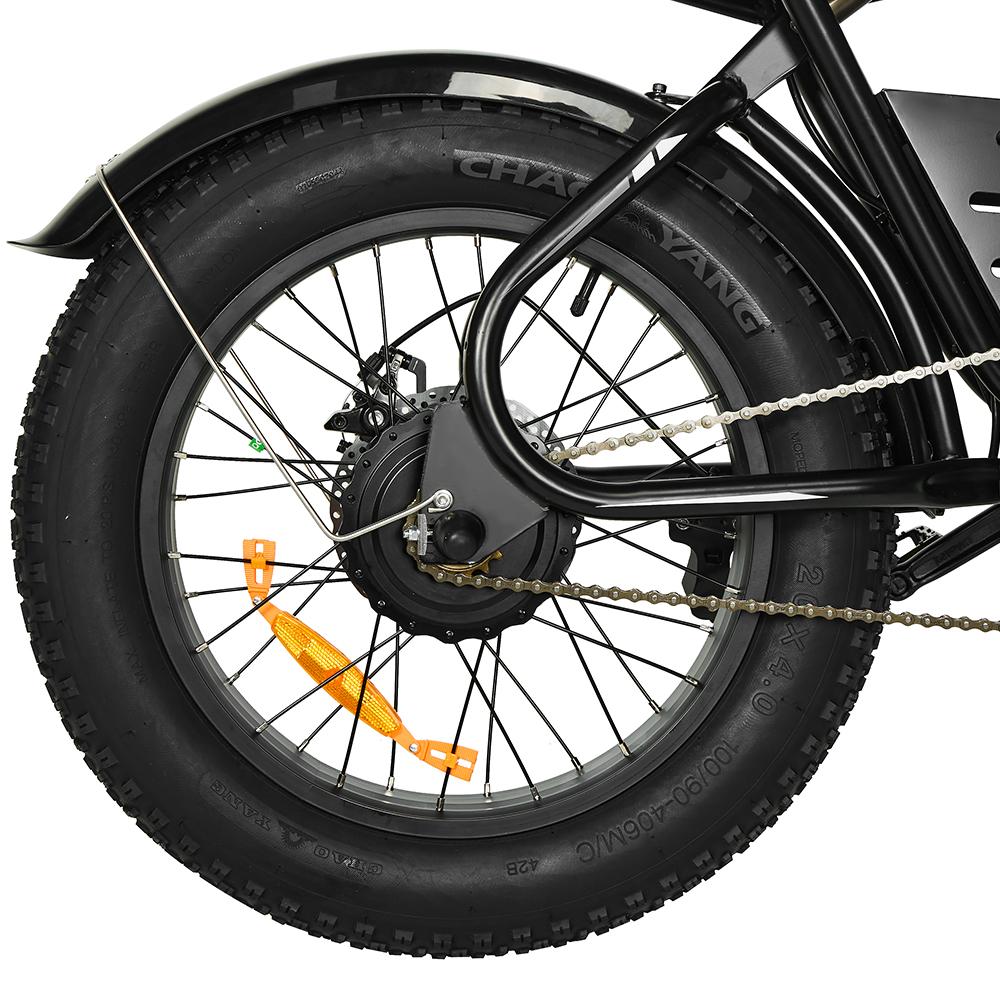 Electric Bike Pixar Super 500W Motor 30AH Max Range 100KM Top Speed 25Km/h Load 120KG 20"x4.0" Black