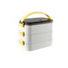 3 Layers Stainless Steel Food Storage Container Sealed Design Food Snacks Box  Student School