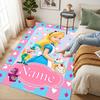 Personalized Name Princesses' Garden Living Room Non-Slip Area Rug Soft Carpet for Bedroom Kids Playroom Sofa,Office Home Decor Doormat