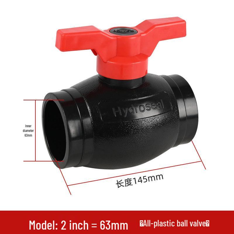 Large Flow PE Pipe Valve: Heat Fusion Ball Valve for Tap Water (20, 25, 32mm)