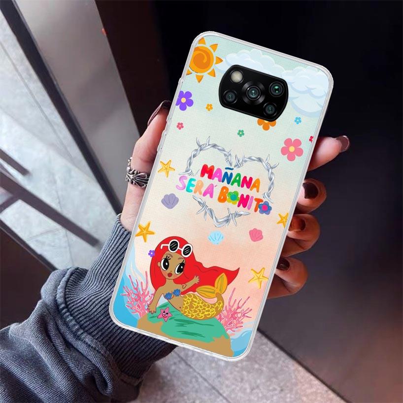 Karolg M-Manana Sera B-Bonito Phone Case For Xiaomi Poco X7 X6 X5 Pro F7 Ultra Redmi 15C 15 13 13C 12 12C 10 10A 10C 9 9A 9C 9T