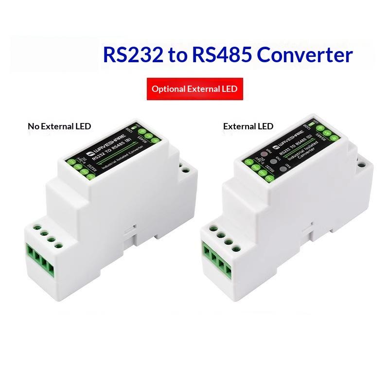 RS232 zu RS485 Konverter 1 Satz Isolierter Statikschutz Industrieller Adapter für die Industrielle Automatisierungskommunikation