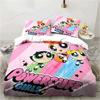 Down Duvet Cover Cartoon T-The Powerpuff Girls Bedding Sets - Anime Cosplay Cute Queen King Size Double Bed Full Size Gifts