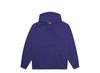 Supreme Felpa con Cappuccio e Applicazione in Raso Blu Lavato