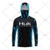 HUK Tuta da Pesca con Cappuccio e Maschera per Sport all'Aperto Leggera Protezione Solare Maniche Lunghe Luya