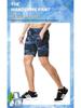 Men's Slim-Fit Camouflage Breathable Summer Fitness Shorts with Zipper Pockets, Mid-Length, Multi-Color Print