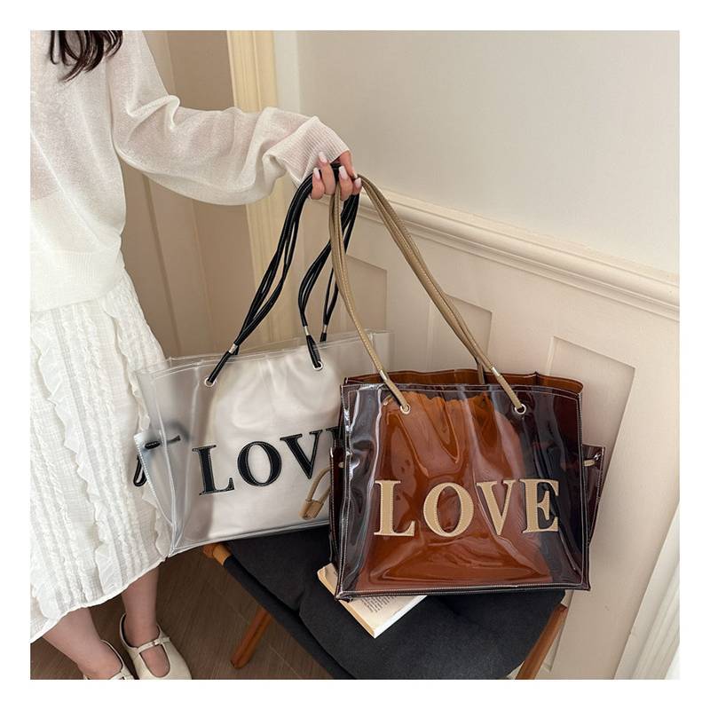 Summer Trendy Jelly Purse With Drawstring Closure For Streetwear Style