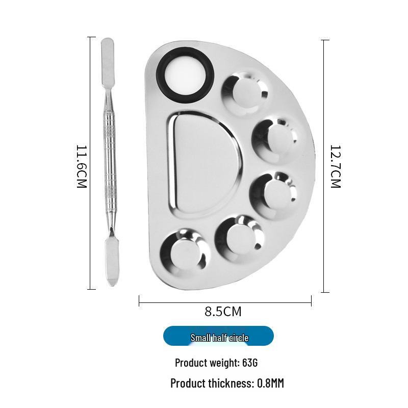 Stainless Steel Nail Art Palette Paint Tray