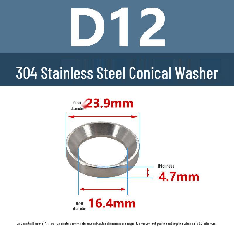 304 Stainless Steel Spherical Tapered Gasket - Concave-Convex Combination