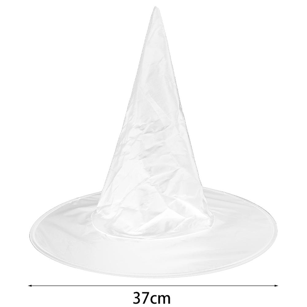 Halloween Magic Wizard Hat Triangle Witch Cap Kids Adults Halloween Party Cosplay Costume Props Black White Yard Hanging Hats