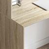 Desk in Sonoma Oak 102 x 50 x 124 cm Particleboard