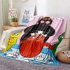 Barbapapa Flannel Blanket, High quality Comfortable for All Seasons, Home Decor, Warmth and Comfort