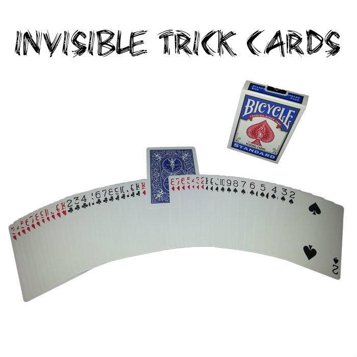 Bicycle Invisible Deck Spielkarten Zauberkarten Close Up Street Magic Tricks Mentalismus Comedy Magic Requisiten