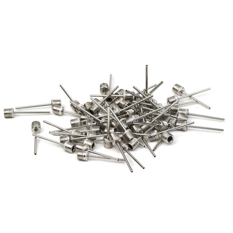 20Pcs Ball Air Needle Stainless Steel No Air Leak Inflating Pump Pin for Basketball Volleyball Football Professional Sports Training