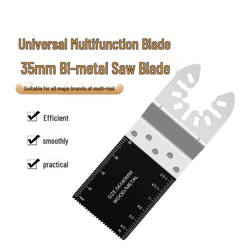 35mm Bimetal Universal Reciprocating & Oscillating Saw Blade, Quick Release Trimmer Accessory.