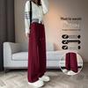 Women's Wide-Leg Velvet Sweatpants - Height-Enhancing Banana Sports Pants for Autumn/Winter 2025