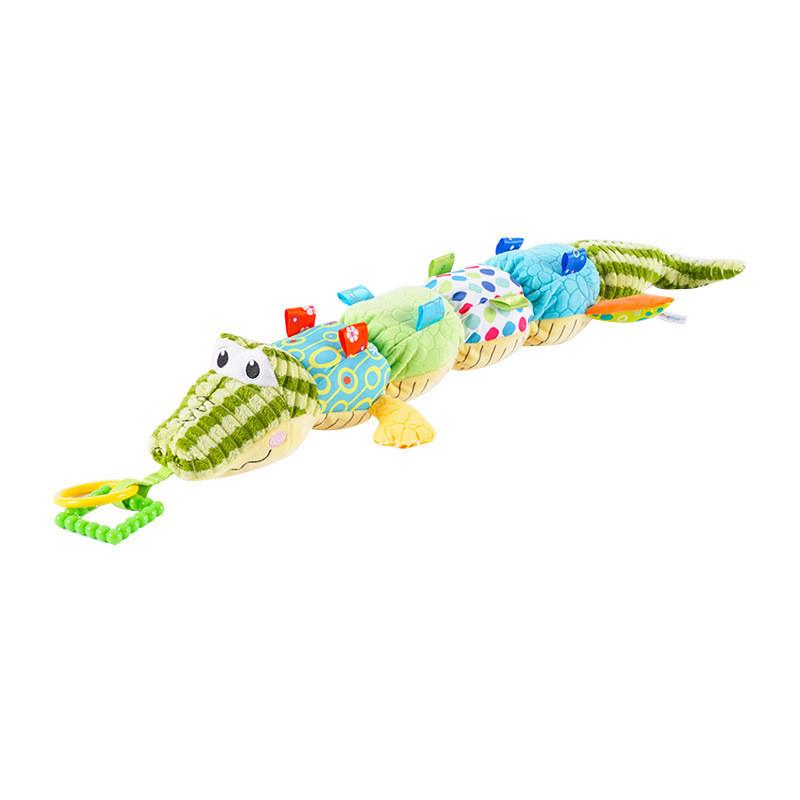 Baby Crocodile Sensory Development Toy With Music And Rattle For Newborns And Toddlers