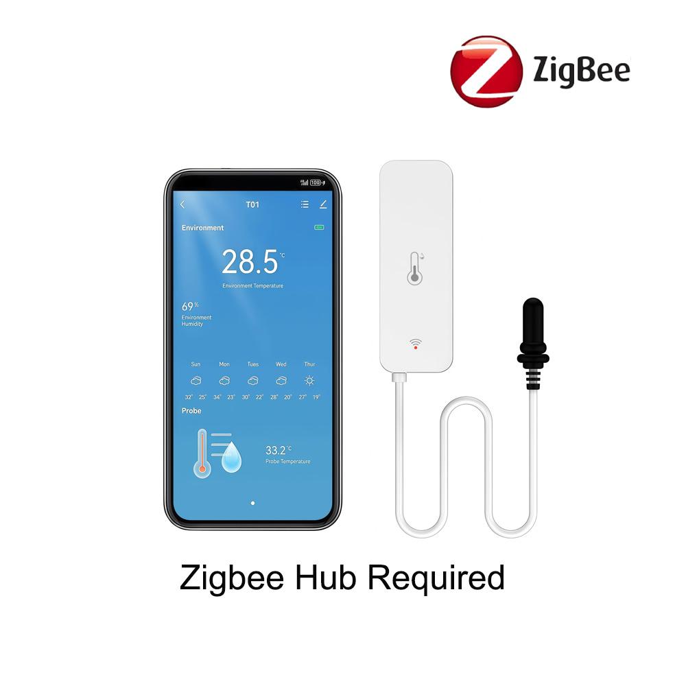 Tuya WiFi Zigbee Temperatūras un Mitruma