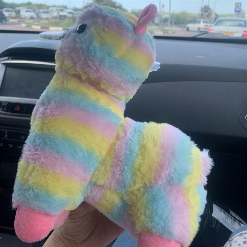 Children Birthday Gift Toy Home Soft Toys Stuffed Plush Toys Colorful Alpaca Doll Alpaca Plush Doll